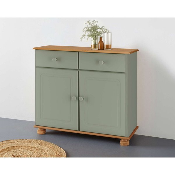 OTTO home Sideboard Mette, Kommode mit gefrästen, kugelförmigen Füßen, Breite 80 cm