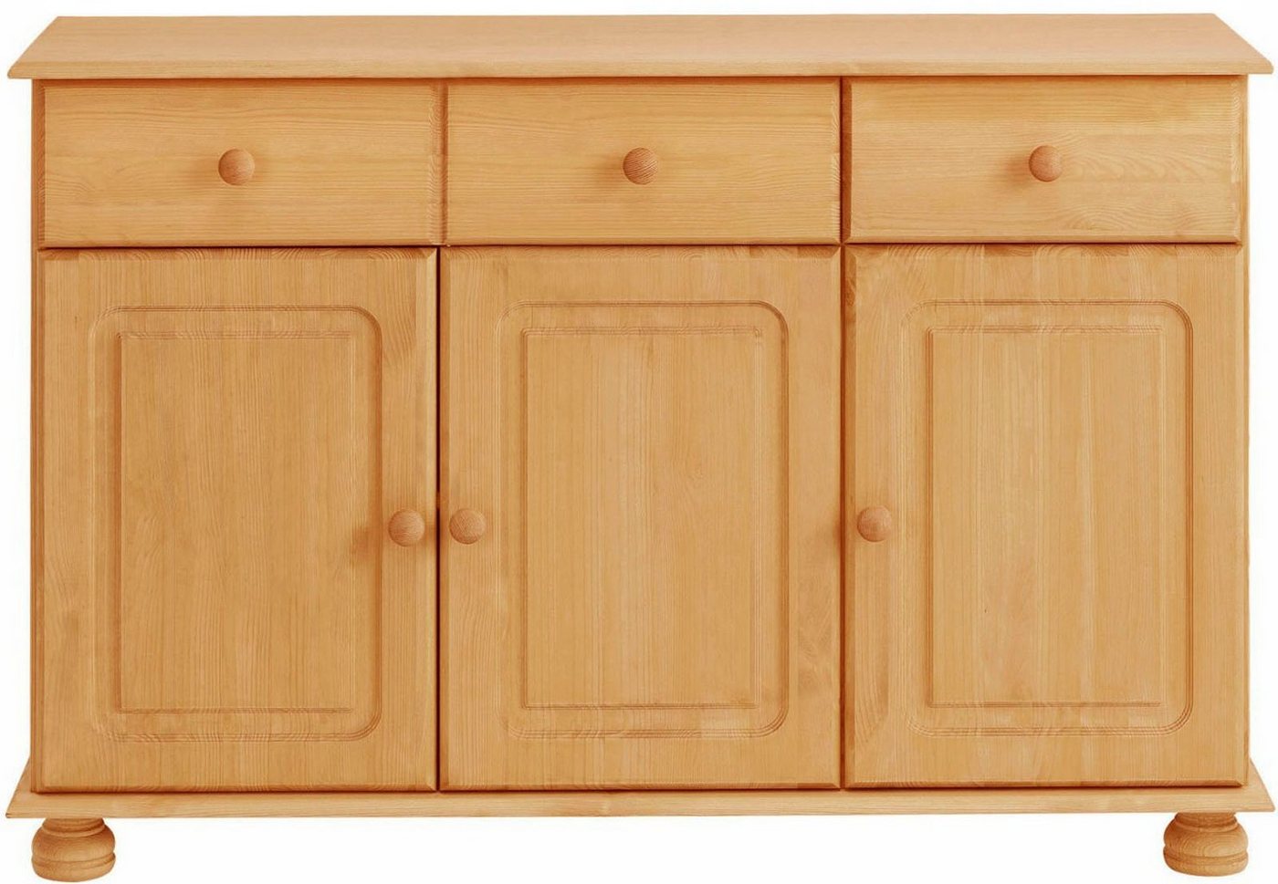 OTTO home Sideboard Mette, Kommode mit gefrästen, kugelförmigen Füßen, Breite 120 cm – Bild 4 von 5