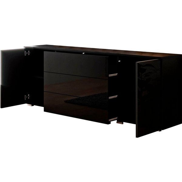 OTTO home Sideboard PARIS (1 St), Moderne 150cm breite grifflose Kommode, vielseitig einsetzbar