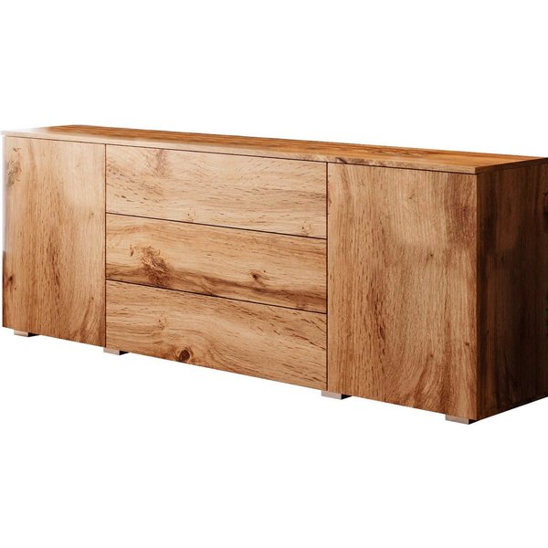 OTTO home Sideboard PARIS (1 St), Moderne 150cm breite grifflose Kommode, vielseitig einsetzbar