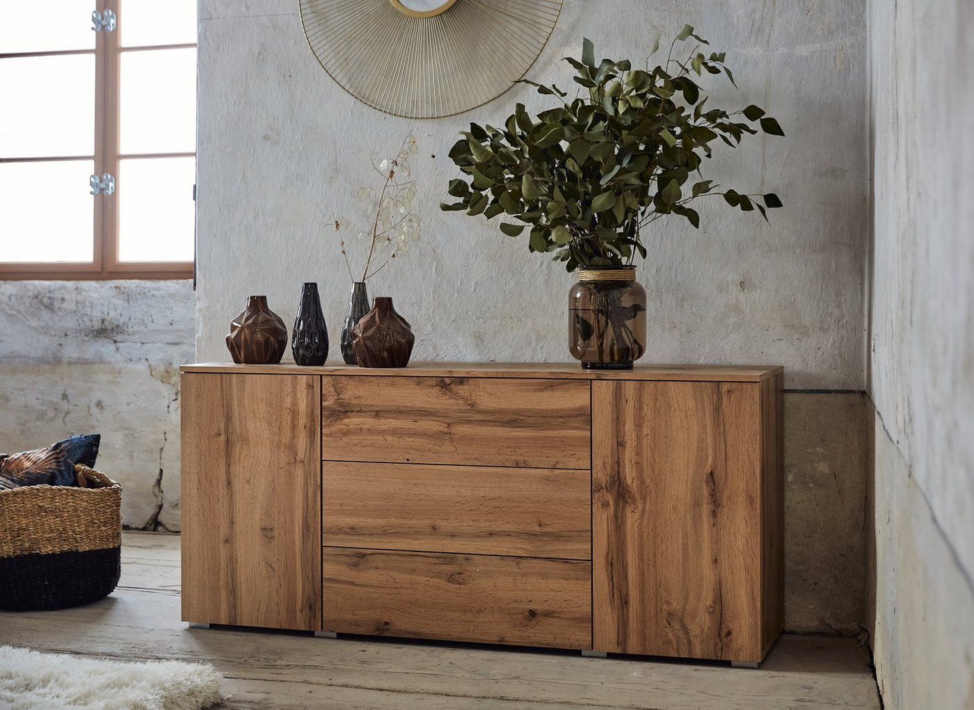 OTTO home Sideboard PARIS (1 St), Moderne 150cm breite grifflose Kommode, vielseitig einsetzbar – Bild 4 von 5