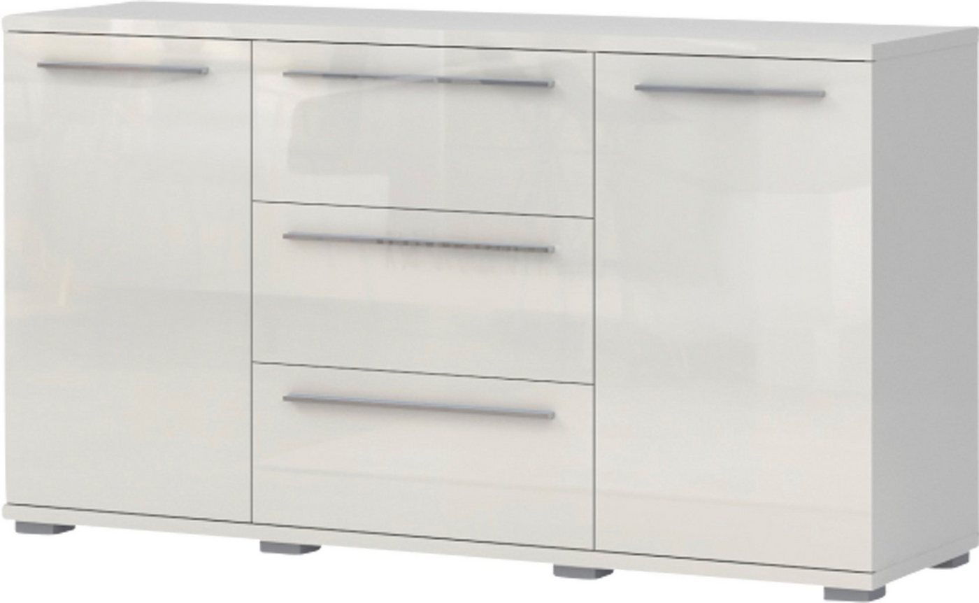 OTTO home Sideboard Piano, Kombikommode, 2-türig mit 3 Schubladen, 153x45x85cm, UV lackiert, hochglänzend, Soft-Close Funktion – Bild 2 von 5