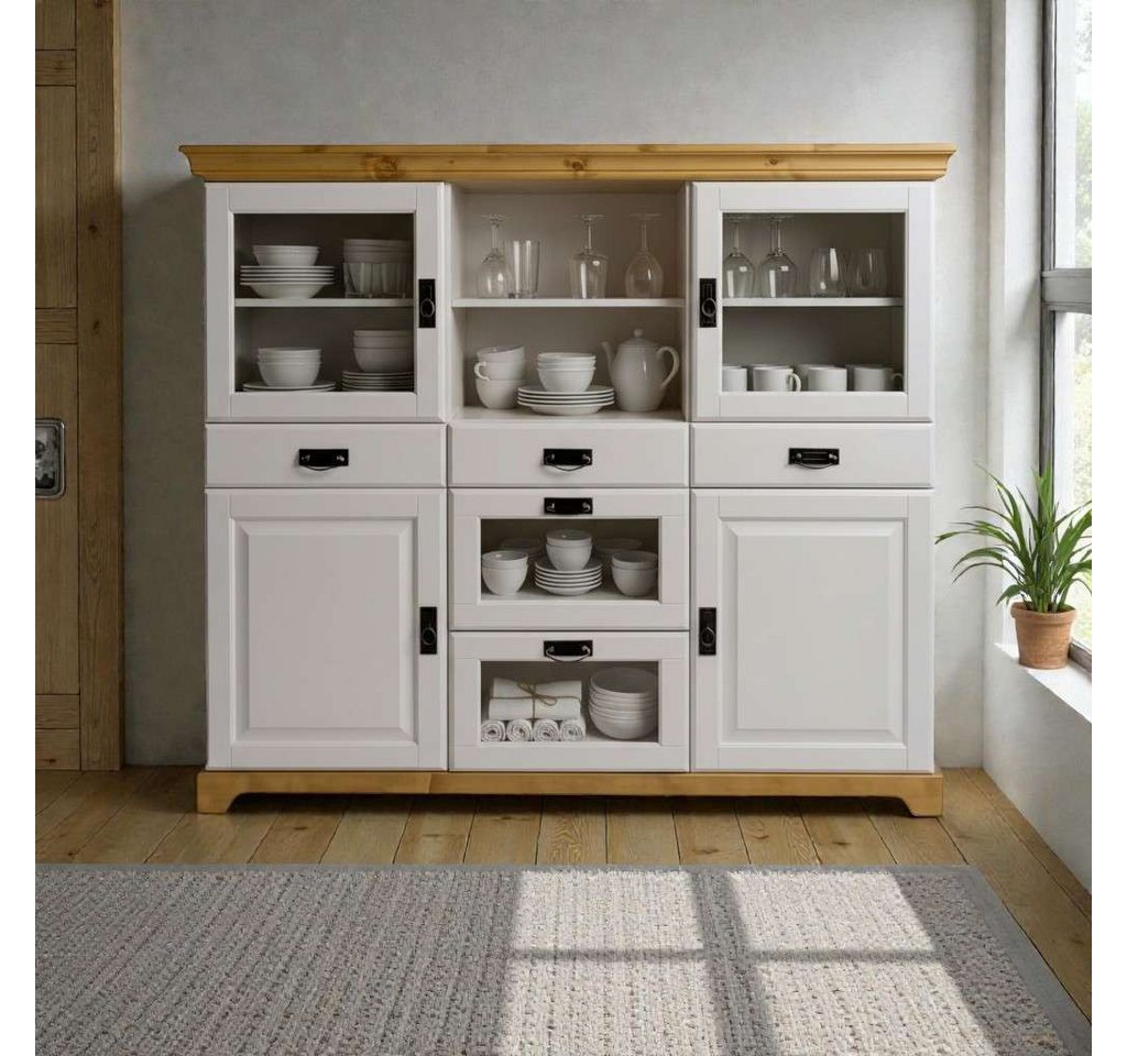 OTTO home Sideboard Rügen, aus massiver Kiefer, Breite 145 cm, made in EU – Bild 2 von 5