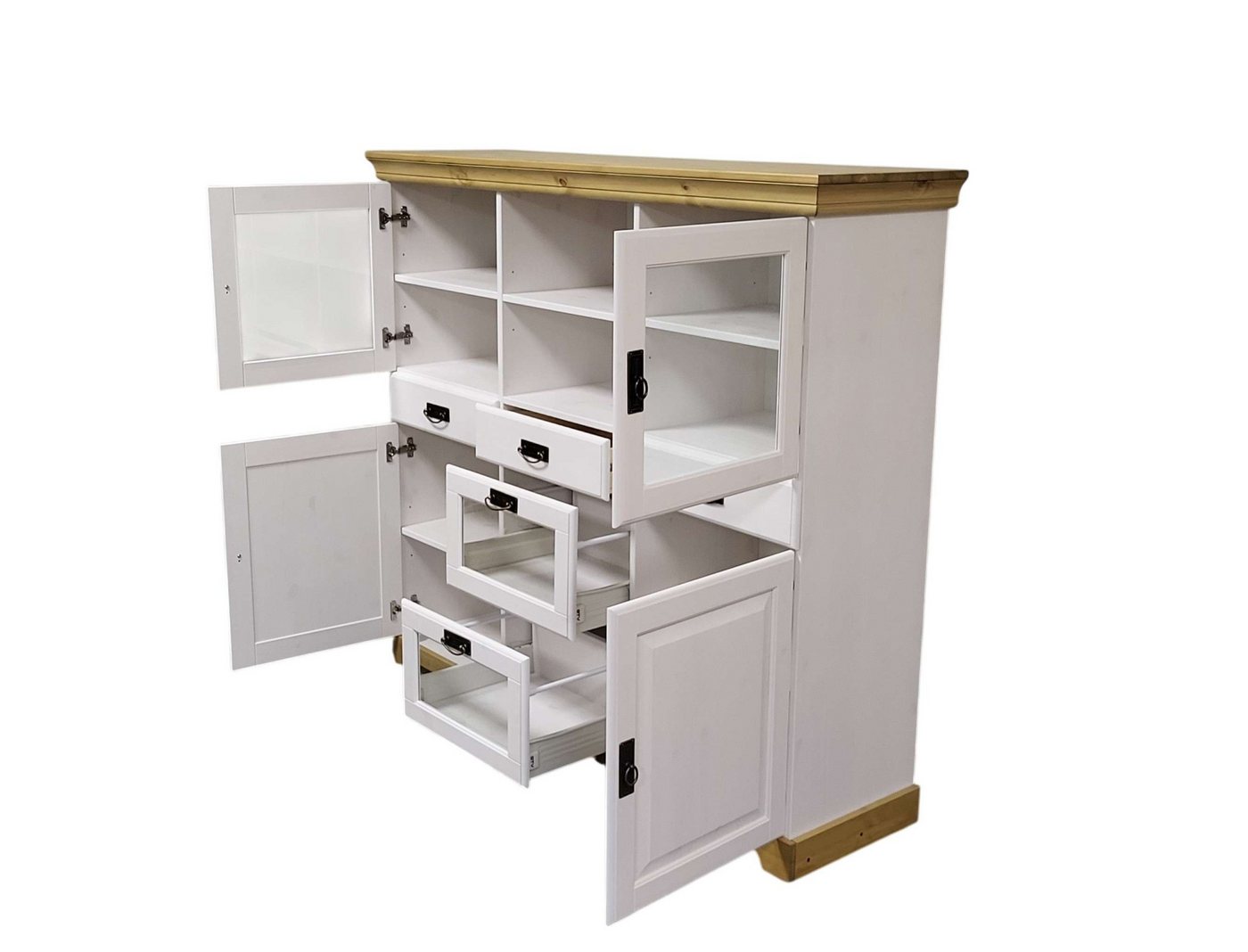 OTTO home Sideboard Rügen, aus massiver Kiefer, Breite 145 cm, made in EU – Bild 4 von 5