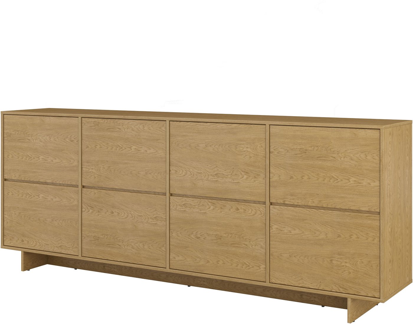 OTTO home Sideboard Tatami, Stilvolle, moderne grifflose Kommode 4 Türen, Breite 220cm, Anrichte mit viel Stauraum, Böden verstellbar, push-to-open-Funktion – Bild 3 von 5