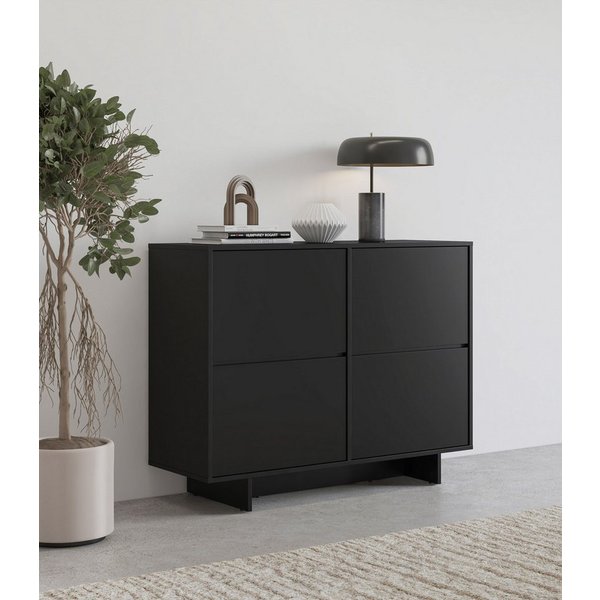 OTTO home Sideboard Tatami, Stilvolle, moderne grifflose Kommode 2 Türen, Breite 111cm, Anrichte mit viel Stauraum, Böden verstellbar, push-to-open-Funktion
