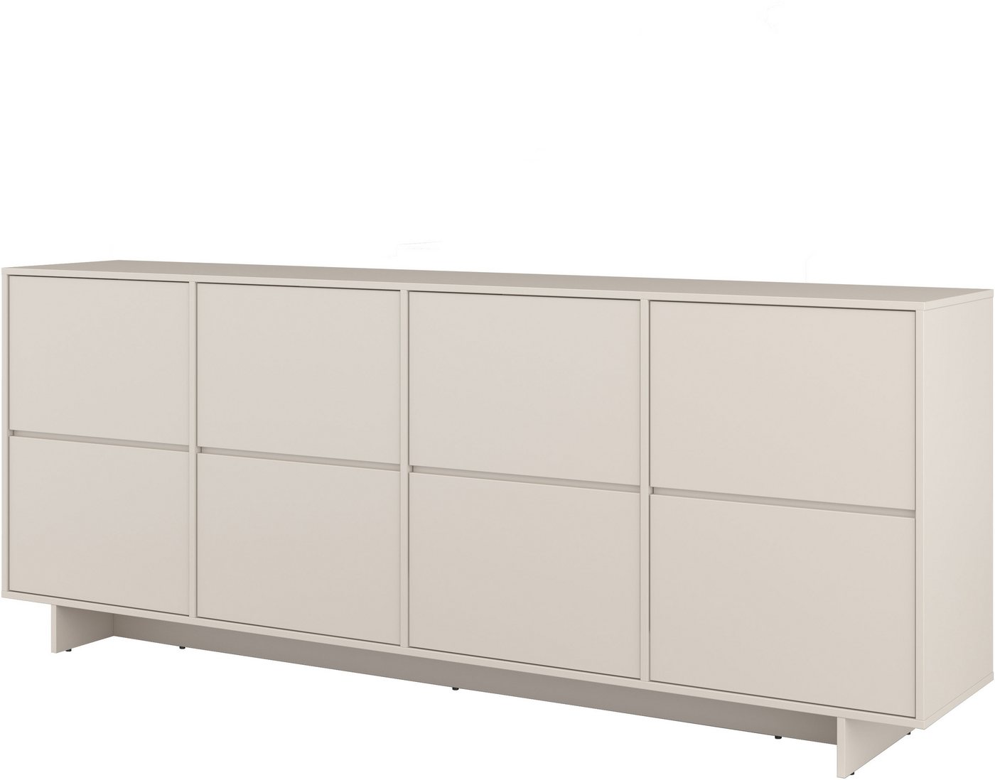 OTTO home Sideboard Tatami, Stilvolle, moderne grifflose Kommode 4 Türen, Breite 220cm, Anrichte mit viel Stauraum, Böden verstellbar, push-to-open-Funktion – Bild 3 von 5