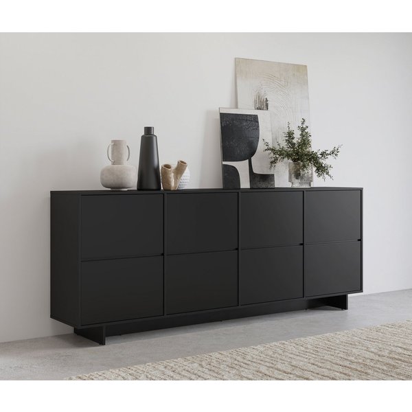 OTTO home Sideboard Tatami, Stilvolle, moderne grifflose Kommode 4 Türen, Breite 220cm, Anrichte mit viel Stauraum, Böden verstellbar, push-to-open-Funktion