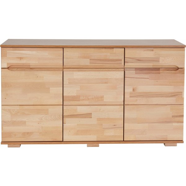 OTTO home Sideboard VKB10: teilmassiv korpus Kernbuche, 6Fächer geschlossen, Stauraum, B/T/H:150/40/85cm, 3verstellbare boden, 3 Schubladen, Fronten massiv