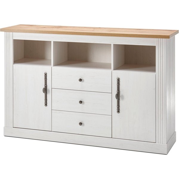 OTTO home Sideboard Westminster, Kommode im Landhausstil, Schrank, Stauraumelement, Metallgriffe, ausreichend Stauraum, in 2 Farben erhältlich