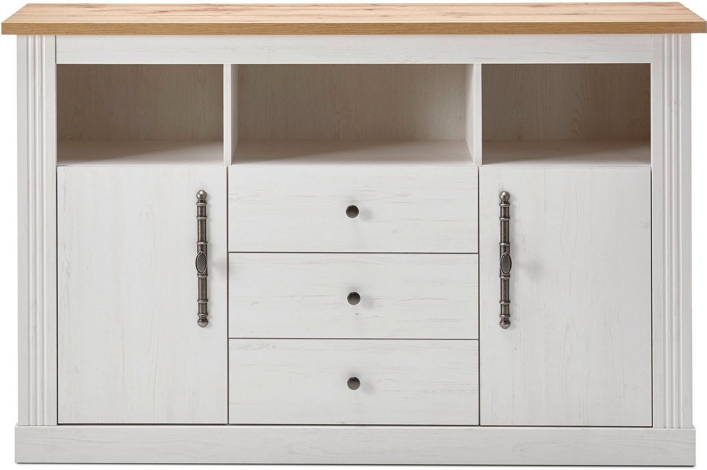OTTO home Sideboard Westminster, Kommode im Landhausstil, Schrank, Stauraumelement, Metallgriffe, ausreichend Stauraum, in 2 Farben erhältlich – Bild 3 von 5