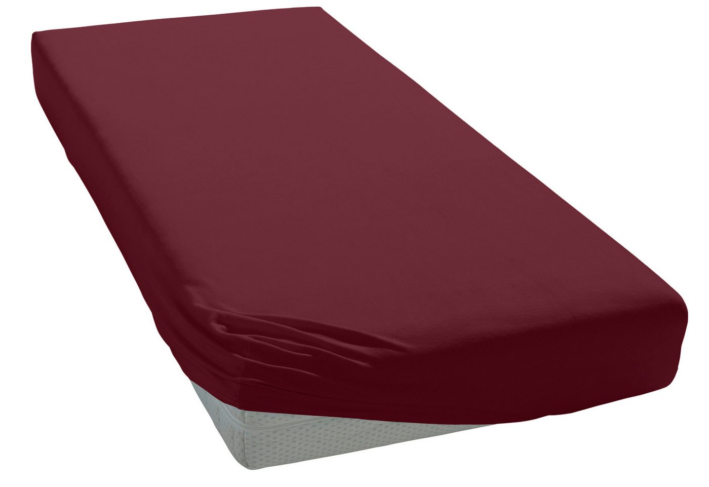 OTTO home Spannbettlaken BLACKBERRY in PREMIUM und BASIC Qualität, 100% Baumwolle, Jersey (160 g/m), Gummizug: rundum, (1 Stück), für hohe Matratzen bis 28 cm,  – Bild 3 von 5