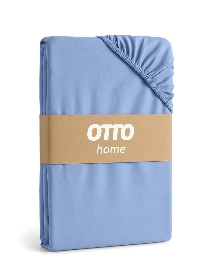 OTTO home Spannbettlaken BLACKBERRY in PREMIUM und BASIC Qualität, 100% Baumwolle, Jersey (160 g/m), Gummizug: rundum, (1 Stück), für hohe Matratzen bis 28 cm,  – Bild 3 von 5