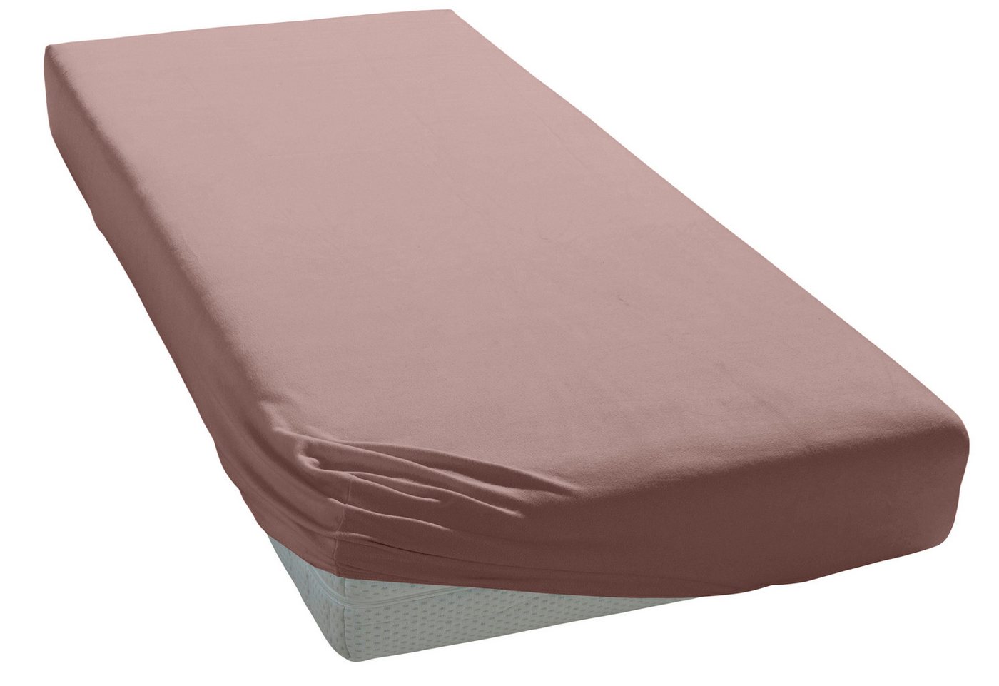 OTTO home Spannbettlaken BLACKBERRY in PREMIUM und BASIC Qualität, 100% Baumwolle, Jersey (160 g/m), Gummizug: rundum, (1 Stück), für hohe Matratzen bis 28 cm,  – Bild 4 von 5