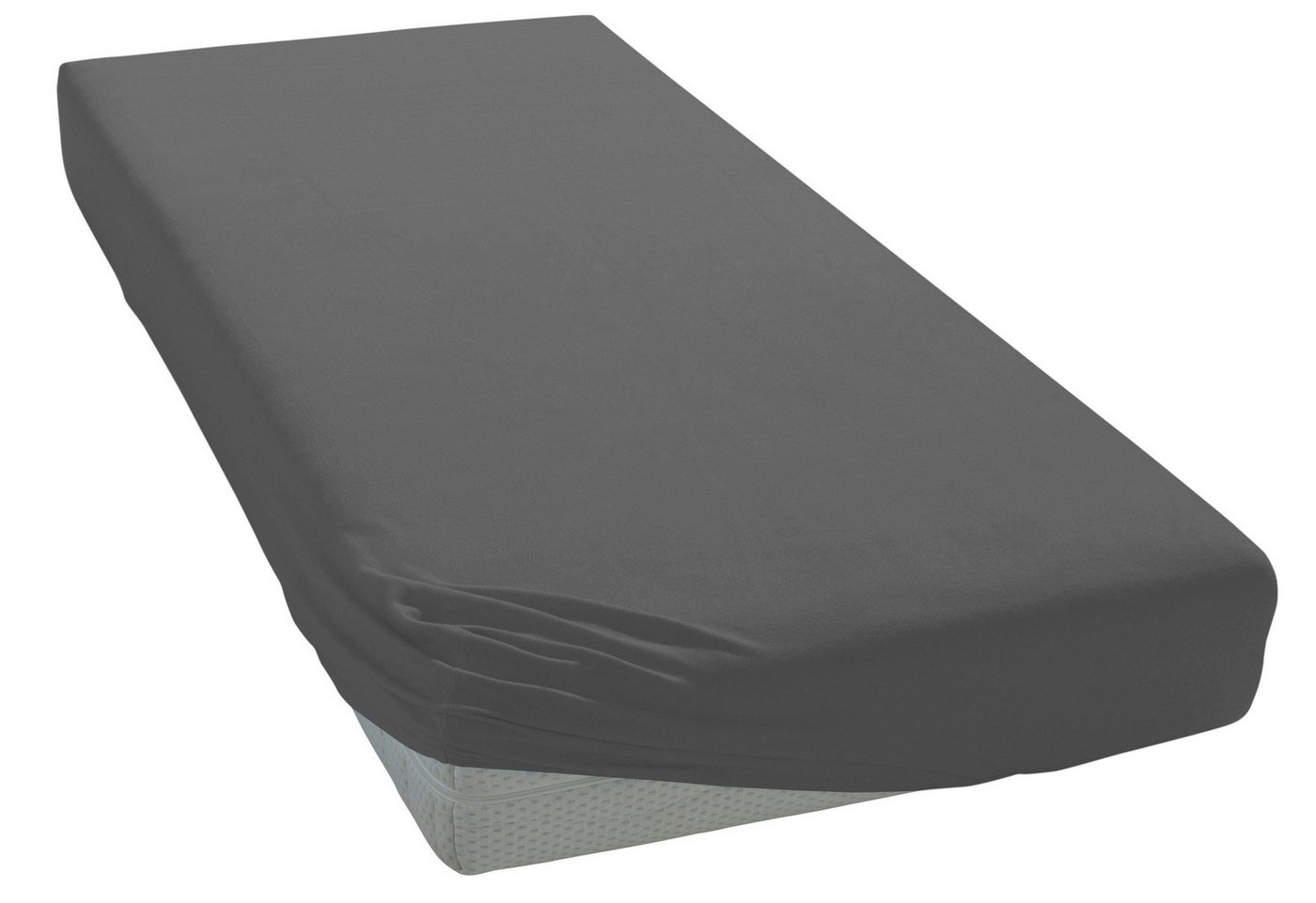OTTO home Spannbettlaken Cremona, Basic & Premium Qualität mit Elasthan, Jersey (180 g/m), Gummizug: rundum, (1 Stück), Bettlaken für Matratzen von 20-25 cm Höh – Bild 3 von 5