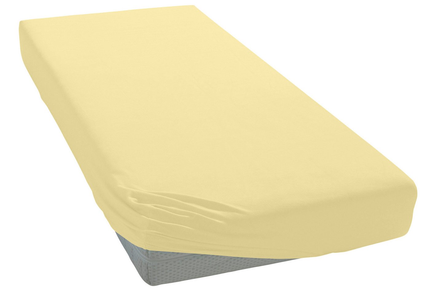 OTTO home Spannbettlaken Cremona, Basic & Premium Qualität mit Elasthan, Jersey (180 g/m), Gummizug: rundum, (1 Stück), Bettlaken für Matratzen von 20-25 cm Höh – Bild 3 von 5