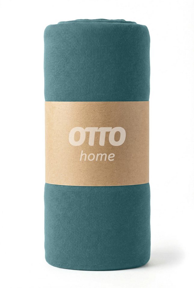 OTTO home Spannbettlaken Physalis Basic und PREMIUM Qualität, 100% Baumwolle, Jersey und Biber, Jersey (110 g/m), Gummizug: rundum, (1 Stück), Bettlaken für Mat – Bild 4 von 5