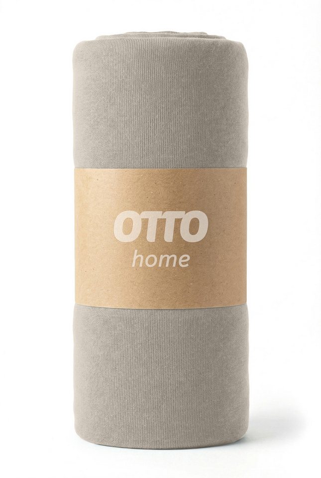 OTTO home Spannbettlaken Physalis Basic und PREMIUM Qualität, 100% Baumwolle, Jersey und Biber, Jersey (110 g/m), Gummizug: rundum, (1 Stück), Bettlaken für Mat – Bild 4 von 5