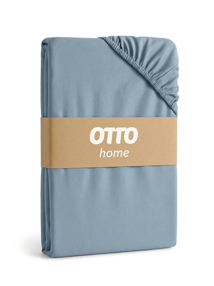 OTTO home Spannbettlaken Physalis Basic und PREMIUM Qualität, 100% Baumwolle, Jersey und Biber, Jersey (160 g/m), Gummizug: rundum, (2 Stück), Bettlaken für Mat – Bild 3 von 5