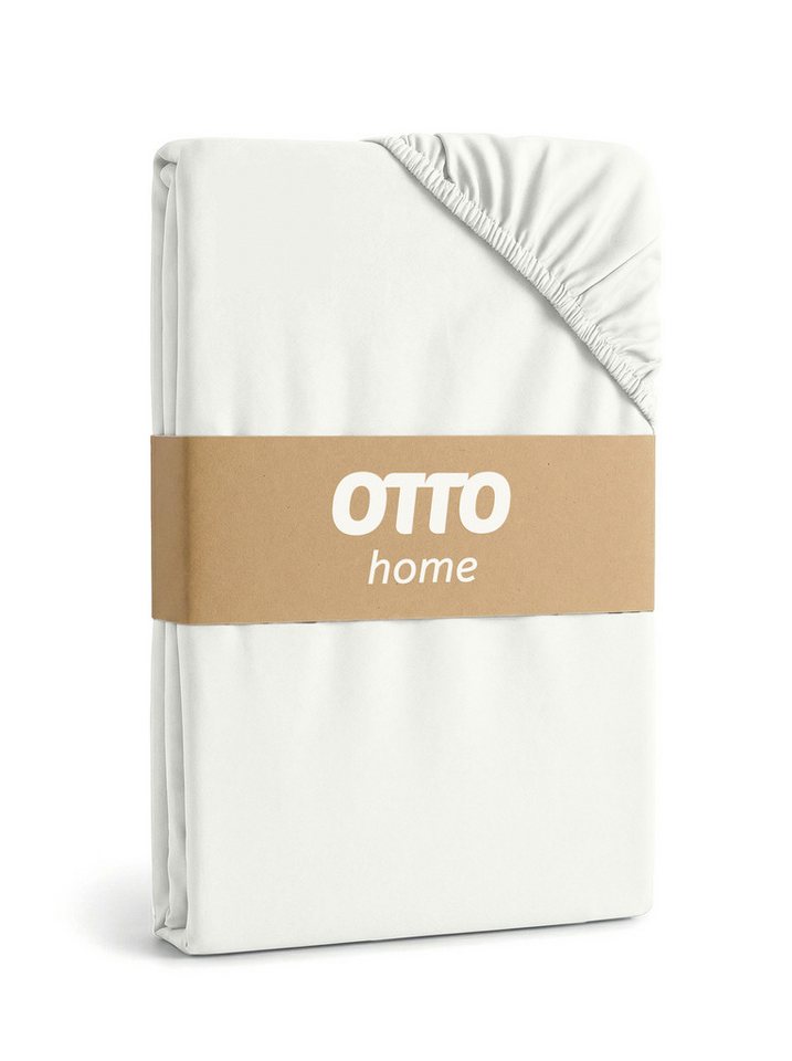 OTTO home Spannbettlaken Physalis Basic und PREMIUM Qualität, 100% Baumwolle, Jersey und Biber, Jersey (160 g/m), Gummizug: rundum, (2 Stück), Bettlaken für Mat – Bild 3 von 5