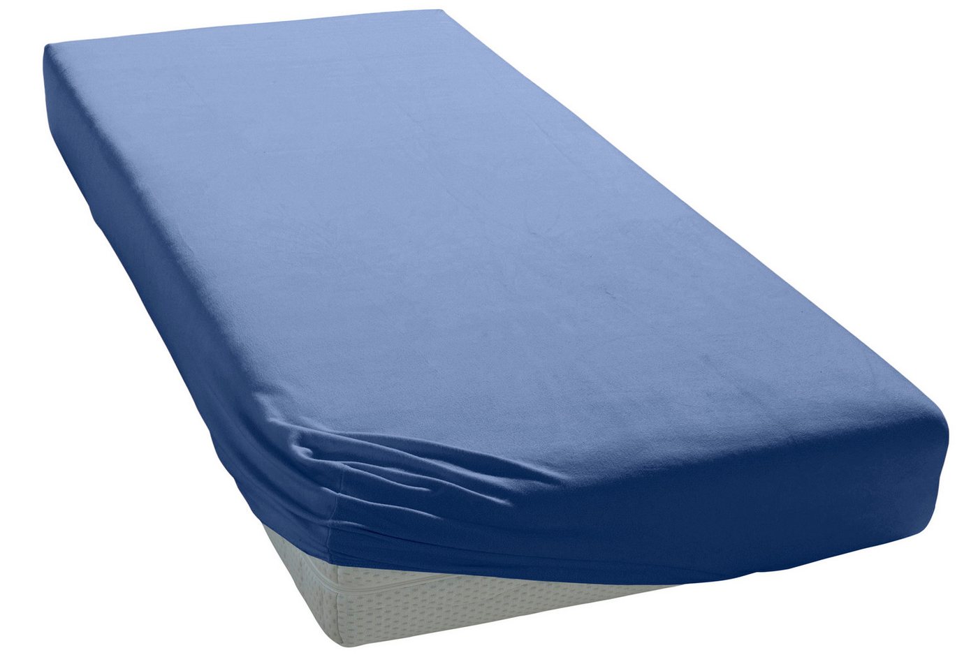 OTTO home Spannbettlaken Physalis Basic und PREMIUM Qualität, 100% Baumwolle, Jersey und Biber, Jersey (160 g/m), Gummizug: rundum, (1 Stück), Bettlaken für Mat – Bild 4 von 5