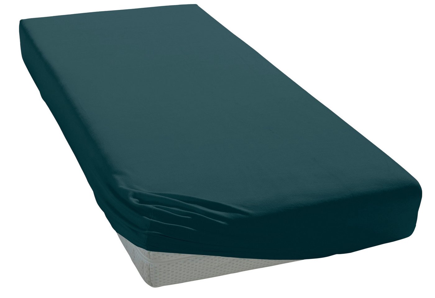 OTTO home Spannbettlaken Physalis Basic und PREMIUM Qualität, 100% Baumwolle, Jersey und Biber, Jersey (110 g/m), Gummizug: rundum, (1 Stück), Bettlaken für Mat – Bild 3 von 5