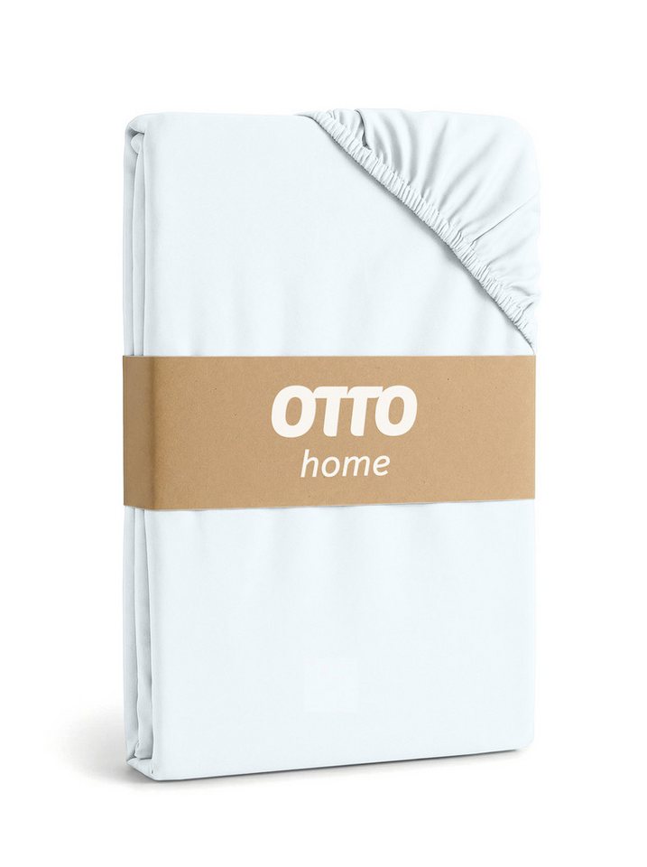OTTO home Spannbettlaken Physalis Basic und PREMIUM Qualität, 100% Baumwolle, Jersey und Biber, Jersey (160 g/m), Gummizug: rundum, (2 Stück), Bettlaken für Mat – Bild 3 von 5