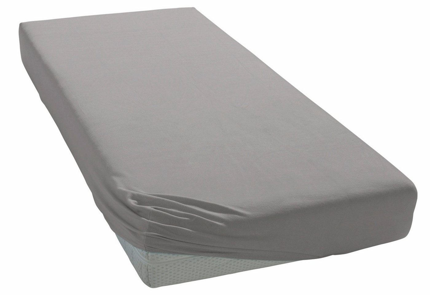 OTTO home Spannbettlaken Physalis Basic und PREMIUM Qualität, 100% Baumwolle, Jersey und Biber, Jersey (110 g/m), Gummizug: rundum, (1 Stück), Bettlaken für Mat – Bild 3 von 5