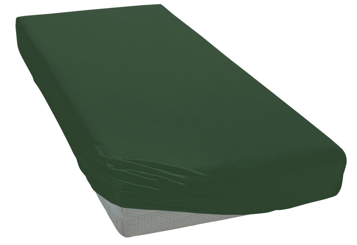 OTTO home Spannbettlaken Physalis Basic und PREMIUM Qualität, 100% Baumwolle, Jersey und Biber, Jersey (160 g/m), Gummizug: rundum, (1 Stück), Bettlaken für Mat – Bild 4 von 5