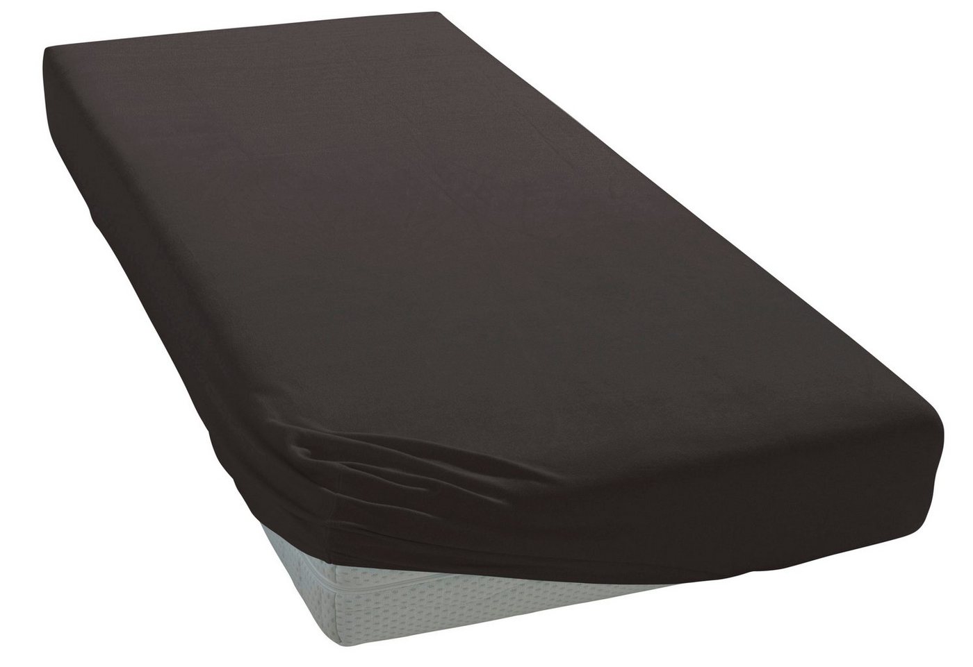 OTTO home Spannbettlaken Physalis Basic und PREMIUM Qualität, 100% Baumwolle, Jersey und Biber, Jersey (110 g/m), Gummizug: rundum, (1 Stück), Bettlaken für Mat – Bild 3 von 5