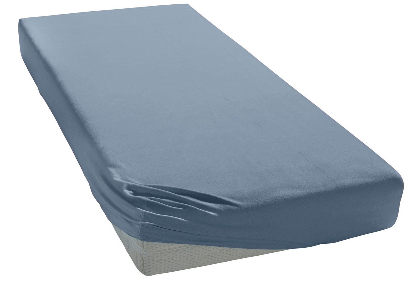 OTTO home Spannbettlaken Physalis Basic und PREMIUM Qualität, 100% Baumwolle, Jersey und Biber, Jersey (110 g/m), Gummizug: rundum, (1 Stück), Bettlaken für Mat – Bild 3 von 5
