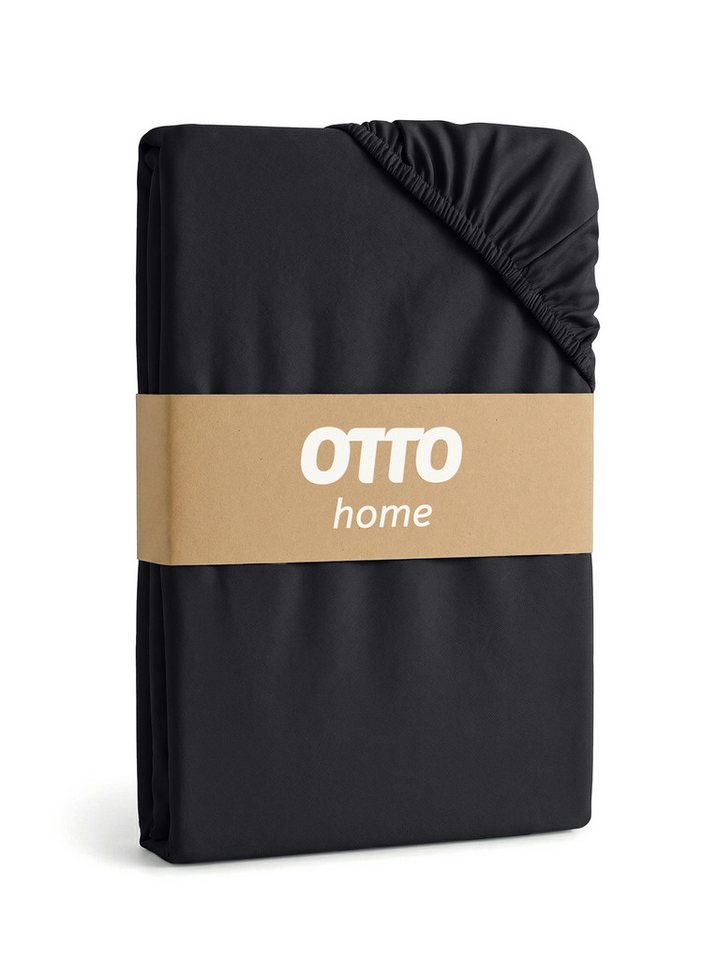OTTO home Spannbettlaken Physalis Basic und PREMIUM Qualität, 100% Baumwolle, Jersey und Biber, Jersey (160 g/m), Gummizug: rundum, (2 Stück), Bettlaken für Mat – Bild 3 von 5