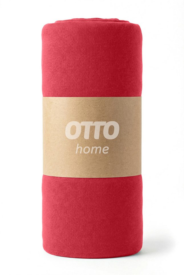 OTTO home Spannbettlaken Physalis Basic und PREMIUM Qualität, 100% Baumwolle, Jersey und Biber, Jersey (110 g/m), Gummizug: rundum, (1 Stück), Bettlaken für Mat – Bild 4 von 5
