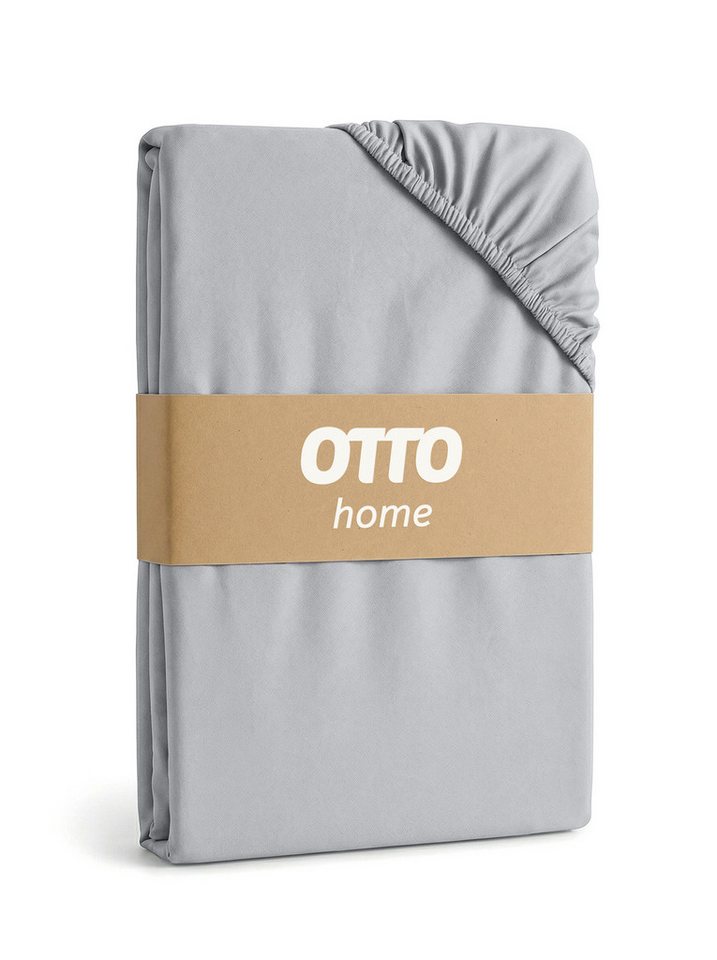 OTTO home Spannbettlaken Physalis Basic und PREMIUM Qualität, 100% Baumwolle, Jersey und Biber, Jersey (160 g/m), Gummizug: rundum, (1 Stück), Bettlaken für Mat – Bild 3 von 5