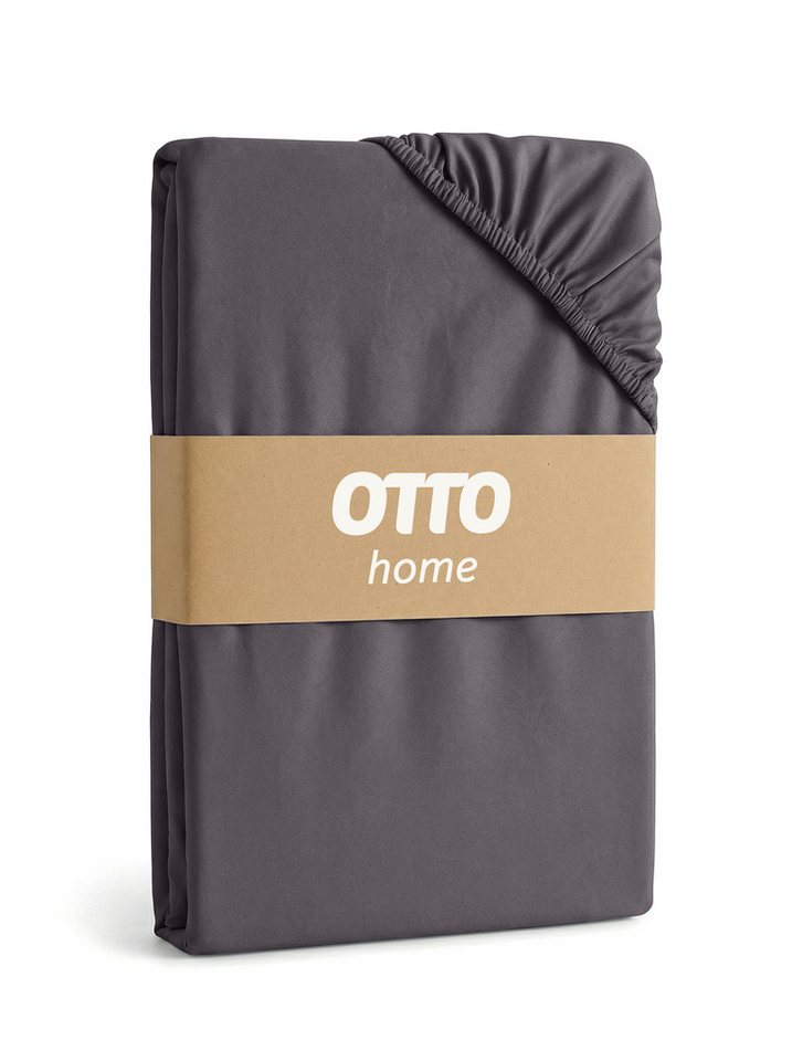 OTTO home Spannbettlaken Physalis Basic und PREMIUM Qualität, 100% Baumwolle, Jersey und Biber, Jersey (160 g/m), Gummizug: rundum, (1 Stück), Bettlaken für Mat – Bild 3 von 5