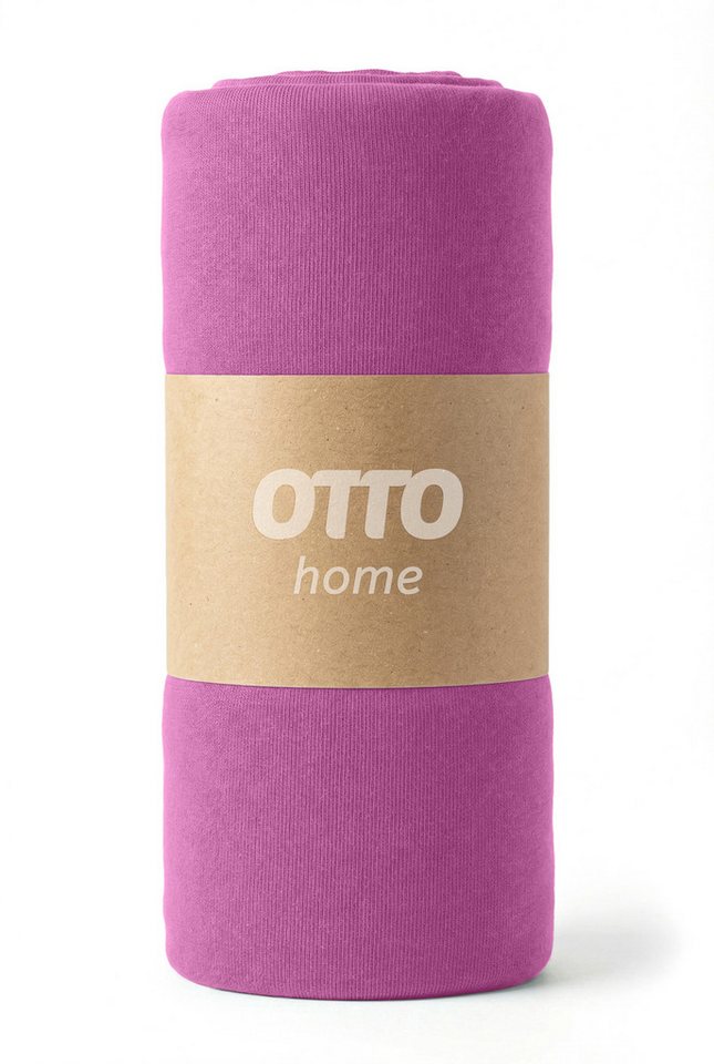OTTO home Spannbettlaken Physalis Basic und PREMIUM Qualität, 100% Baumwolle, Jersey und Biber, Jersey (110 g/m), Gummizug: rundum, (2 Stück), Bettlaken für Mat – Bild 4 von 5