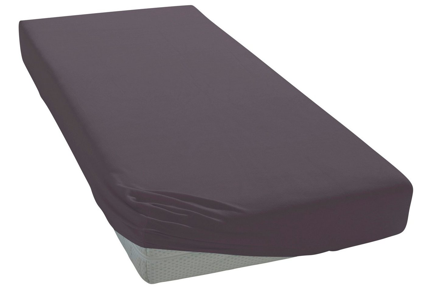 OTTO home Spannbettlaken Physalis Basic und PREMIUM Qualität, 100% Baumwolle, Jersey und Biber, Jersey (160 g/m), Gummizug: rundum, (1 Stück), Bettlaken für Mat – Bild 4 von 5