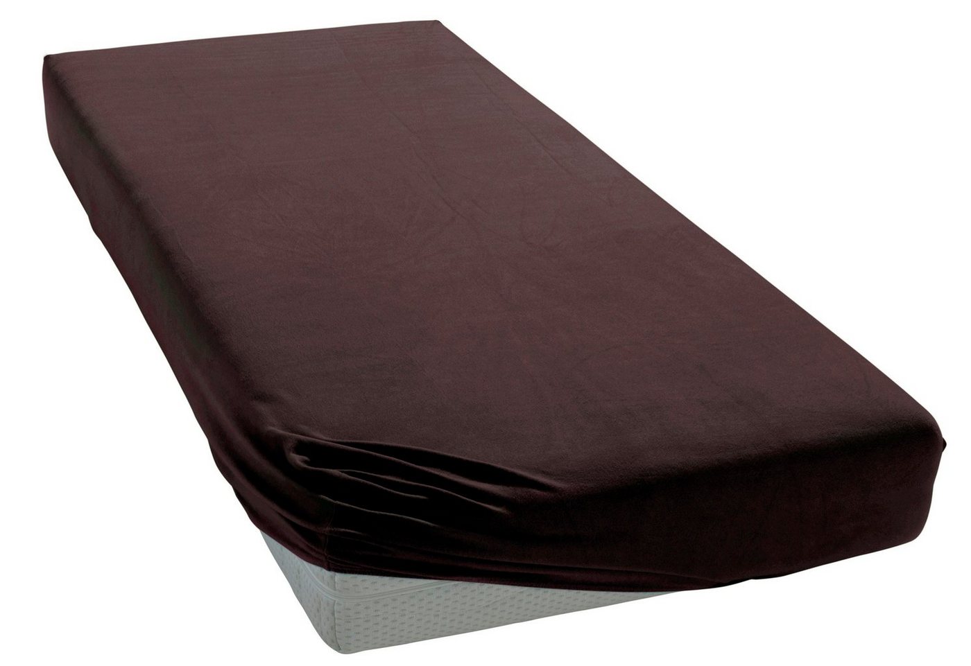 OTTO home Spannbettlaken Physalis Basic und PREMIUM Qualität, 100% Baumwolle, Jersey und Biber, Jersey (110 g/m), Gummizug: rundum, (1 Stück), Bettlaken für Mat – Bild 3 von 5