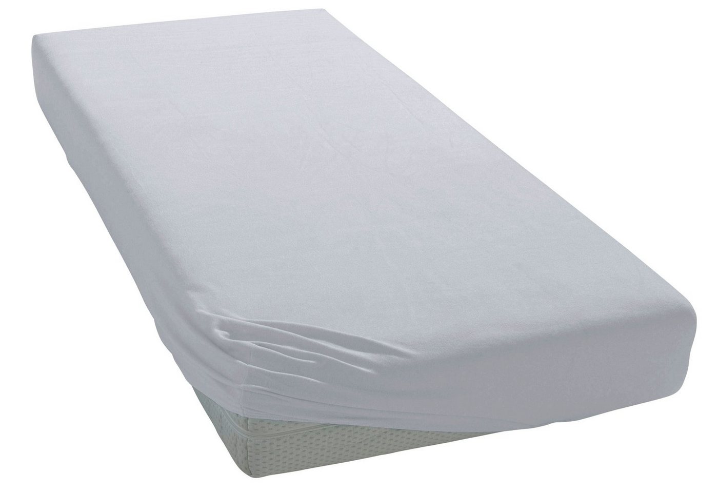 OTTO home Spannbettlaken Physalis Basic und PREMIUM Qualität, 100% Baumwolle, Jersey und Biber, Jersey (110 g/m), Gummizug: rundum, (1 Stück), Bettlaken für Mat – Bild 3 von 5