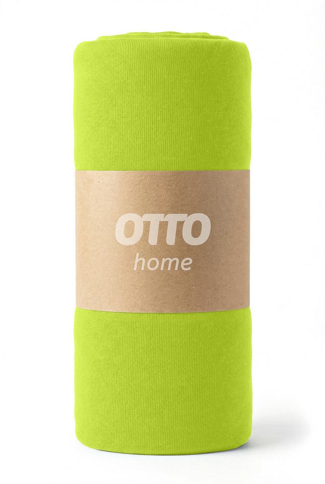 OTTO home Spannbettlaken Physalis Basic und PREMIUM Qualität, 100% Baumwolle, Jersey und Biber, Jersey (110 g/m), Gummizug: rundum, (1 Stück), Bettlaken für Mat – Bild 4 von 5
