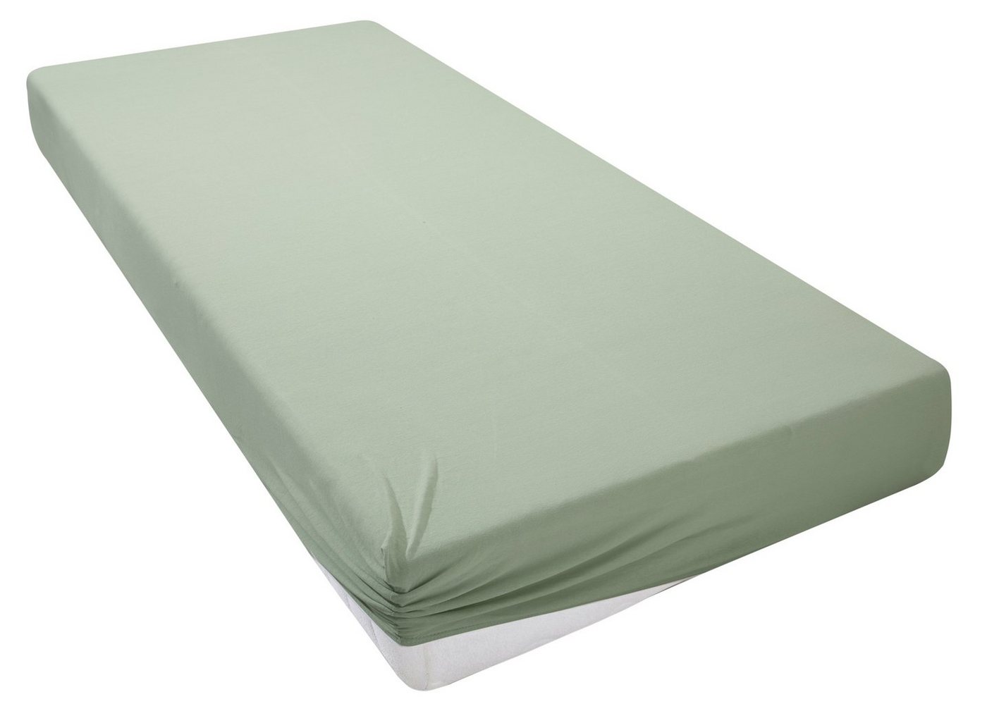 OTTO home Spannbettlaken Physalis Basic und PREMIUM Qualität, 100% Baumwolle, Jersey und Biber, Jersey (110 g/m), Gummizug: rundum, (1 Stück), Bettlaken für Mat – Bild 3 von 5
