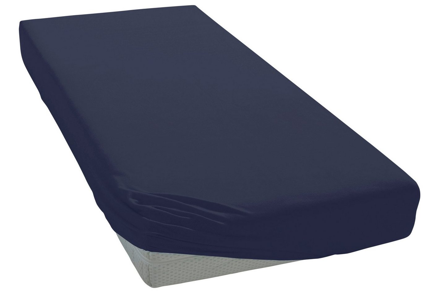OTTO home Spannbettlaken Physalis Basic und PREMIUM Qualität, 100% Baumwolle, Jersey und Biber, Jersey (110 g/m), Gummizug: rundum, (1 Stück), Bettlaken für Mat – Bild 3 von 5