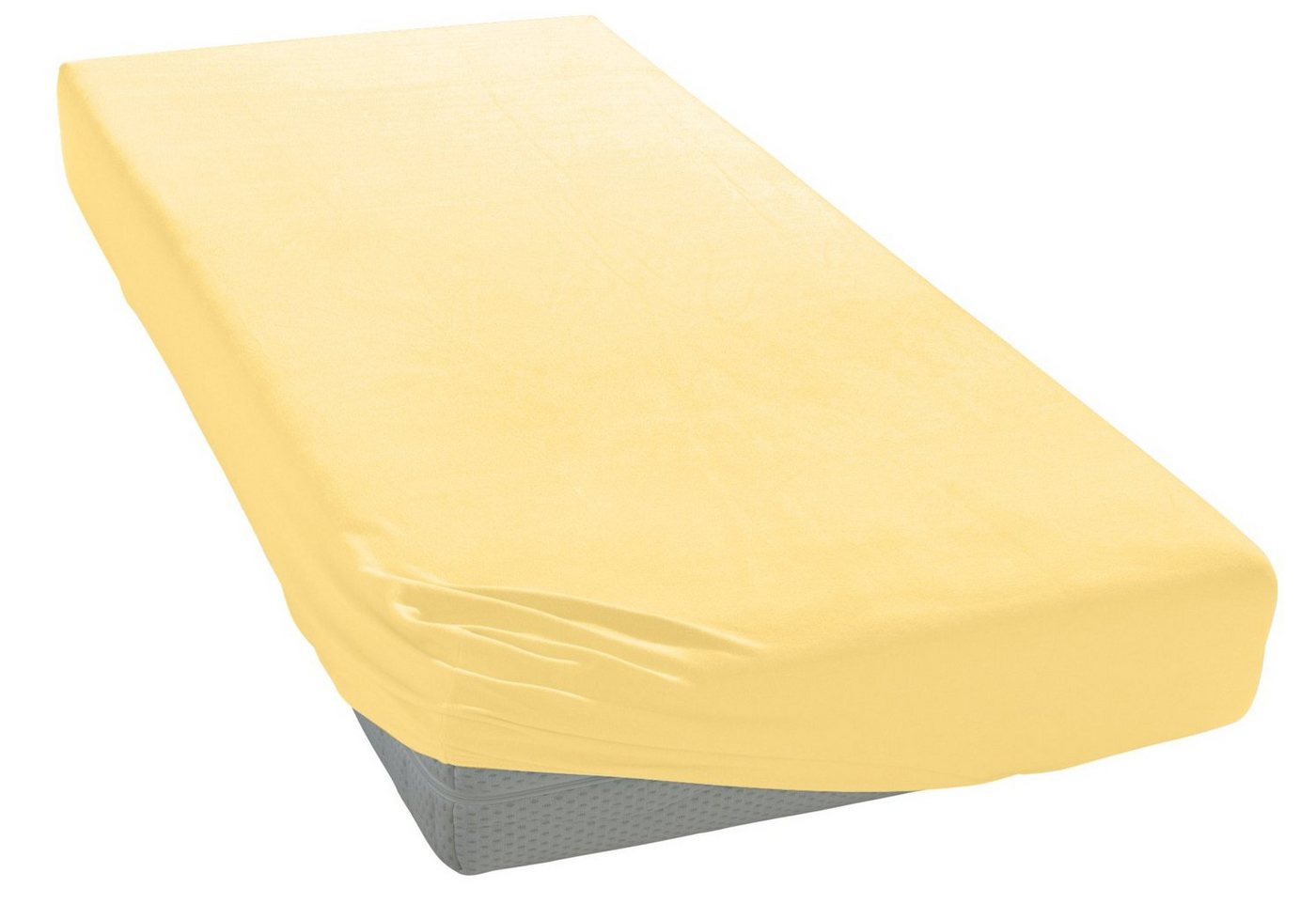 OTTO home Spannbettlaken Physalis Basic und PREMIUM Qualität, 100% Baumwolle, Jersey und Biber, Jersey (110 g/m), Gummizug: rundum, (1 Stück), Bettlaken für Mat – Bild 3 von 5