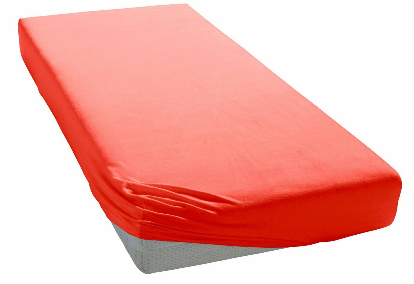 OTTO home Spannbettlaken Physalis Basic und PREMIUM Qualität, 100% Baumwolle, Jersey und Biber, Jersey (110 g/m), Gummizug: rundum, (1 Stück), Bettlaken für Mat – Bild 3 von 5