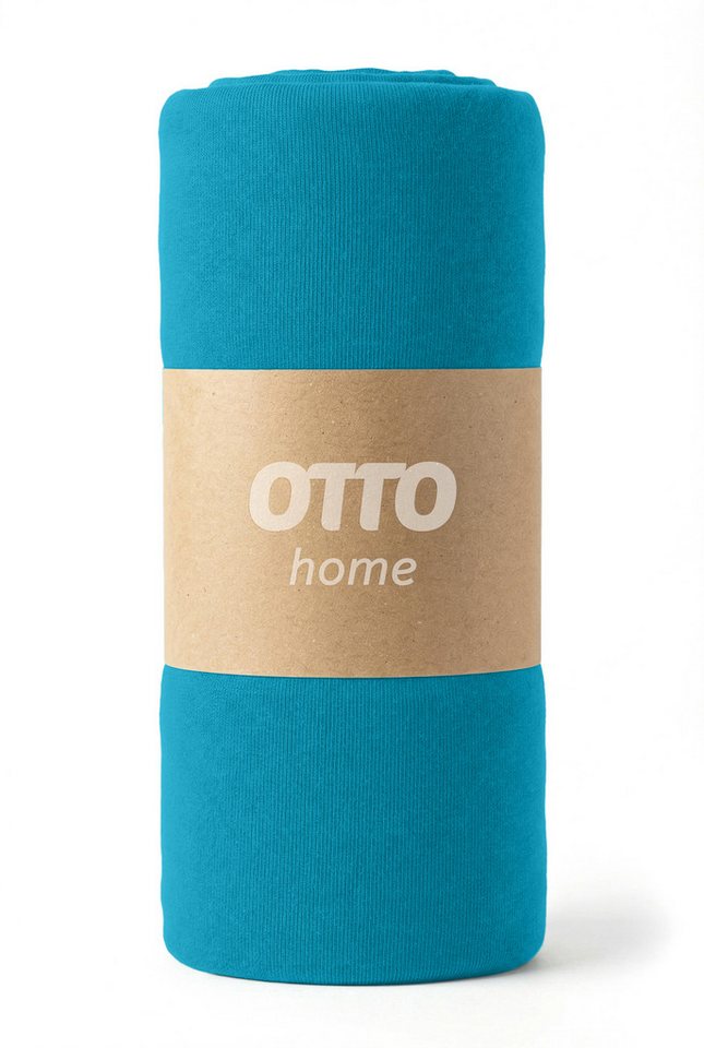 OTTO home Spannbettlaken Physalis Basic und PREMIUM Qualität, 100% Baumwolle, Jersey und Biber, Jersey (110 g/m), Gummizug: rundum, (2 Stück), Bettlaken für Mat – Bild 4 von 5