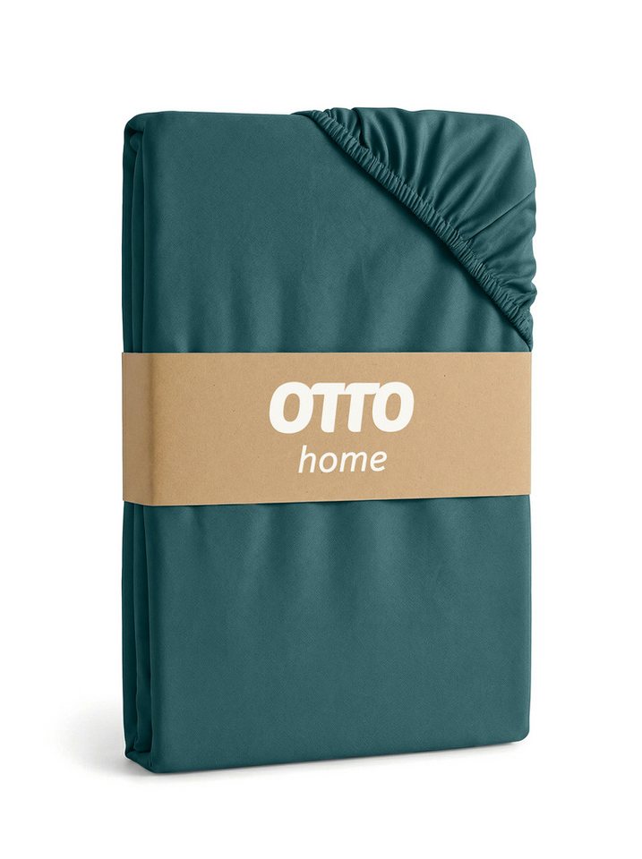 OTTO home Spannbettlaken Physalis Basic und PREMIUM Qualität, 100% Baumwolle, Jersey und Biber, Jersey (160 g/m), Gummizug: rundum, (2 Stück), Bettlaken für Mat – Bild 3 von 5
