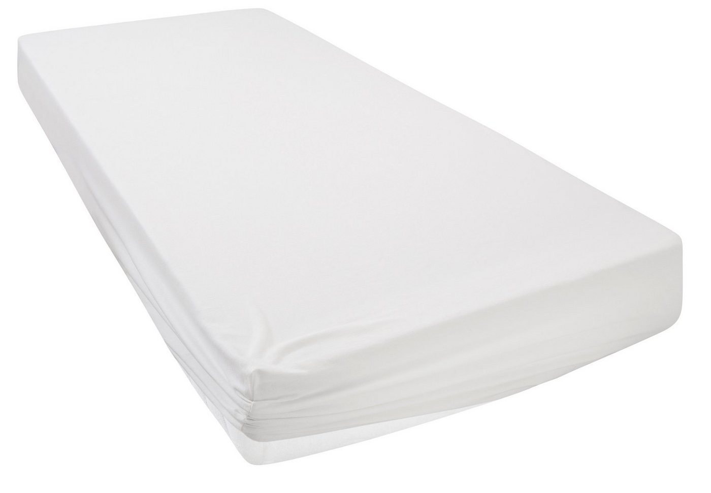 OTTO home Spannbettlaken Physalis Basic und PREMIUM Qualität, 100% Baumwolle, Jersey und Biber, Biber, Gummizug: rundum, (1 Stück), Bettlaken für Matratzen bis  – Bild 3 von 5