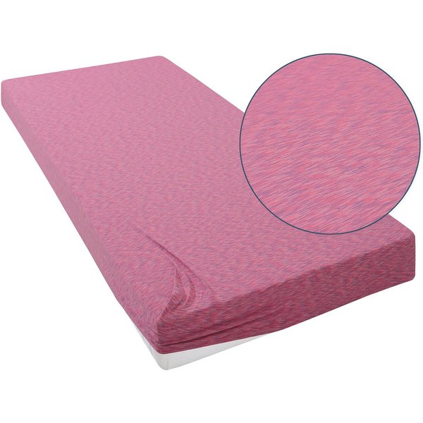 OTTO home Spannbettlaken Strawberry in uni oder bunten Rainbow-Colors, Jersey, Gummizug: rundum, (1 Stück), Bettlaken für Matratzen bis 18cm Höhe, Spannbetttuch