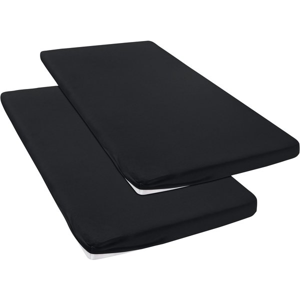 OTTO home Spannbettlaken Topper Basic, in Gr. 90x200, 140x200 oder 180x200 cm, Microfaser-Jersey, Gummizug: rundum, (2 Stück), Baumwolle, Matratzen bis 8 cm Höh