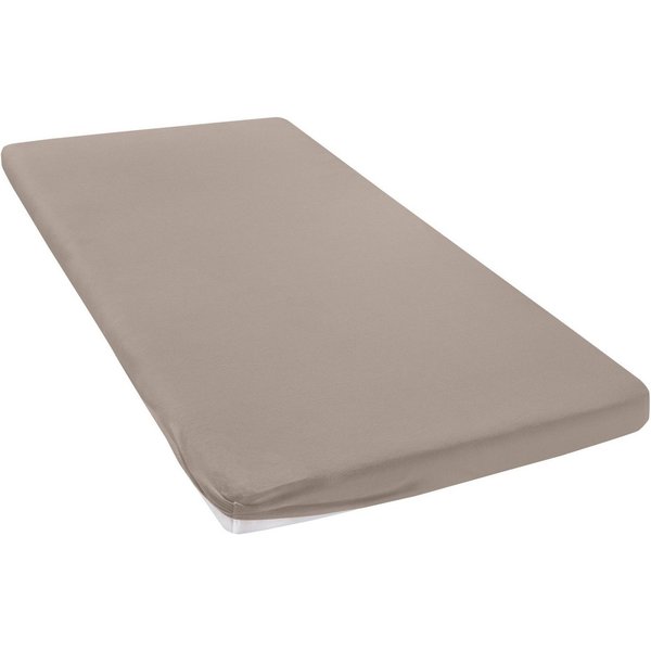 OTTO home Spannbettlaken Topper Basic, in Gr. 90x200, 140x200 oder 180x200 cm, Baumwoll-Jersey, Gummizug: rundum, (1 Stück), Baumwolle, Matratzen bis 8 cm Höhe,